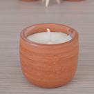Zoya Vela Aromática Vaso Cerâmica Cultive sua plantinha ou horta