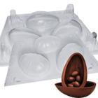 01 Forma Ovo Páscoa Chocolate Acetato Silicone Molde 250G