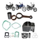 01 Kit Biela+Kit Cilindro Completo Yamaha Factor YBR 125 K 2008 A 2015 Mahle - MAHLE-METAL LEVE