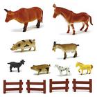 01 kit de animais da fazenda - médio - 02 modelos