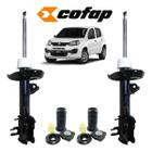 02 Amortecedor Cofap + Kit Batente Dianteiro Fiat Uno 2015