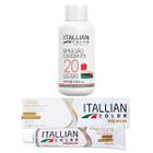 02 Colorações Itallian Color Louro 7.0 + 1 Oxi 20 Volumes 100ml