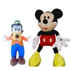 02 Pelúcias Mickey Mouse e Pateta 45cm