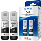 02 Refil de tinta T544 Preto para impressora Tank L3250 - Eps0n