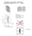 03 Dobradiça Com Mola Fechamento Automático Fechamatic Preta