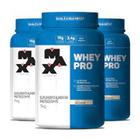 03x Suplemento em pó Max Titanium Whey Pro proteína 1kg