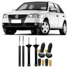 04 Amortecedores + 04 Kits Batentes Vw Gol G4 2005 Até 2011 DianteiroTraseiro