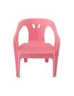 04 Cadeiras Mini Poltrona Infantil De Plástico Rosa - Lartec