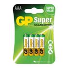 04 Pilhas Aaa Alcalina Gp Super - alkaline eficazes - A.R Variedades MT