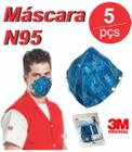 05 Máscaras de Proteção Respiratória PFF2 3M 9820 BR N95 Kn95