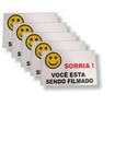 05 Placas de Advertência Sorria Você Está Sendo Filmado