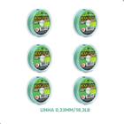 06 Linha Monofilamento Verde Super Raiglon Soft 0,33mm 100m