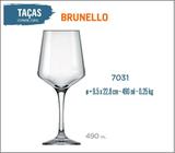 06 Taças Brunello 490Ml - Vinho Tinto Rosé Branco Água - Nadir Figueiredo