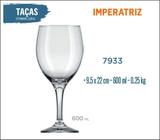 06 Taças Imperatriz 600Ml - Vinho Tinto Rosé Branco Água