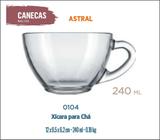 06 Xícaras Astral 240Ml-Café C/Leite Cappuccino Chá