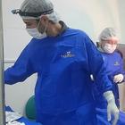 1 Avental Cirurgico / Capote Cirurgia Odontologica tecido Brim Leve tamanho Único.