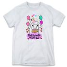 1 Camiseta Aniversário Flork Menina Festa Infantil Criança
