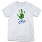 1 Camiseta Brasil Patriota 7 de Setembro Mão e Escrita Personalizada