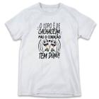 1 Camiseta Flork Frases o Copo É de Cachaceira Mas o Coração Tem Dono