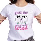 1 Camiseta Flork Ricas Não Apenas Pobres Enjoadas Presente