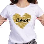 1 Camiseta Personalizada Ano Novo Virada Coracão Amor