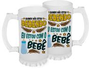 Caneca Vidro Jateado Chopp / Cerveja Bola de Basquete