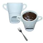 1 Caneca para Fondue Individual Porcelana Branca 250ml