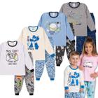 1 Conjunto De Pijama Infantil Menino 1 a 8 Ano Blusa e Calça
