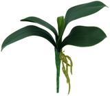 1 Folha De Orquídea Permanente Verde Luxo Phalaenopsis 27 Cm