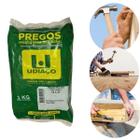 1 Kg Prego Polido Aço Udiaço Cabeça Dupla 18x27