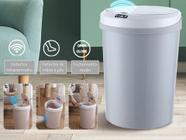 1 Lixeira Automatica 12l Cozinha Banheiro Com Sensor Oikos