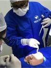 1 Mini Kit ( Azul Royal ) de Paramentação de Cirurgia Odontologica tecido Campo e Capote Cirúrgico