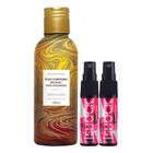 1 Óleo Beijável Vanilla + 2 Óeo Shock Plus Morango para Massagem Sensual Quente - Sofisticatto