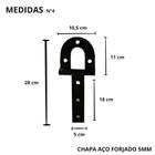 1 Pares 2 Dobradiça Porteira 280mm N-4 Aço Carbono Resistente