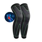 1 pcs joelheira de compressão suporte alongar listra manga esporte protetor elástico longo kneepad cinta voleibol corren