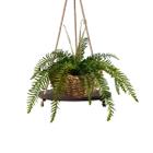 1 Planta artificial decorativa samambaia de silicone premium