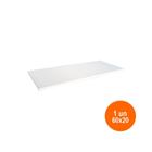 1 Prateleira 60X20Cm 100% Mdf Branco Com Suporte Invisível