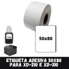 1 Rolo de Etiqueta adesiva termica Xd210 xd310 - 50x80