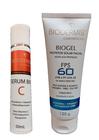 1 Serum Bio C 50ml e 1 Biogel 60 120ml Biodermis Cosméticos