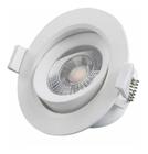 1 Spot Led Redondo Direcional 3W Branco Quente 3000k Bivolt