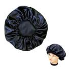 1 Touca/preta De Cetim Seda Anti Frizz atacado /532