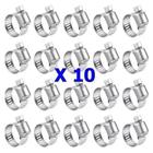 10 Abraçadeira De Metal Mangueira Aço Inox 13x19