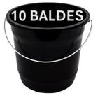 10 Baldes 5 Litros Plástico Com Alça Reforçada Kit Balde De Chão