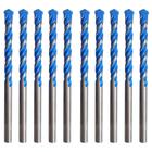 10 Brocas Fura Tudo 5mm Multimaterial Htom Feita C Aço Cromo