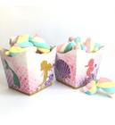 10 Cachepot De Papel Para Festa Doce Decoração Tema Sereia - Nc Toys