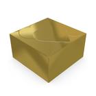 10 caixas coração p/ 04 doces 6,5x6,5x3,5cm ouro c4942 ideia - Ideia Embalagens