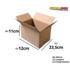 10 Caixas de papelao 23,5x12x11 montável cor parda para correios envios Sedex ecomerce