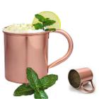 10 Caneca de Inox Pra Sublimação Moscow Mule 300ml Drink Bar