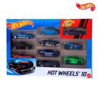 10 Carrinhos Hot Wheels Sortidos Sem Repetidos Matel Caixa Coleção Miniatura Ferro Hotwheels