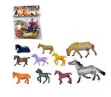 10 Cavalos Selvagens Em Pvc Maquete, Miniatura Cavalo